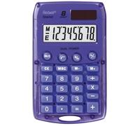 Rebel 77234M Calculatrice de poche 8 chiffres solaire/pile Mauve