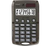 Rebell Calculatrice de poche Starlet BK 8 chiffres, solaire/pile, Gris
