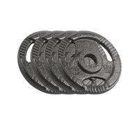 Rebelle Fonte Poids Set 4x1.25kg Trou 31mm Plaque avec Poignées RBA-2132