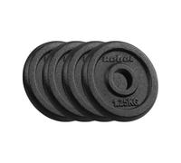 Rebelle Fonte Poids Set 4x1.25kg Trou 31mm Plaque Classique RBA-2126