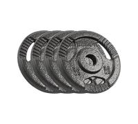 Rebelle Fonte Poids Set 4x2.5kg Trou 31mm Plaque avec Poignées RBA-2133