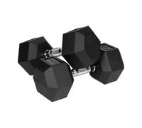 Rebelle Haltère en fonte caoutchouté HEX 2x15 kg RBA-2325-15
