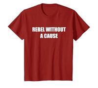 Rebelle sans Cause T-Shirt, Enfant, Canneberge, 12 Ans