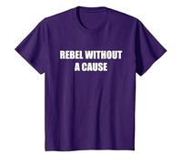 Rebelle sans Cause T-Shirt, Enfant, Violet, 10 Ans