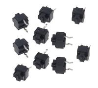 Rebellious 10 pièces d'origine EVQP0K07KBB4 Souris Place Micro Interrupteur Bouton IE4.0 Taches Noires 6 x 6 x 7 2 mm Souris Place Micro Commutateur