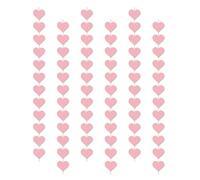 Rebellious 6/8 pièces Décoration de Saint-Valentin Amour Cœur Ornement suspendu pour mariage et fiançailles Saint-Valentin Fête