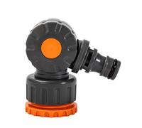 Rebellious Adaptateur de tuyau d'arrosage 6 points résistant aux intempéries avec commande et raccord de buse rotatif avec double filetage intérieur