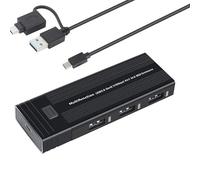 Rebellious Boîtier de protection Fast Solid Disk compatible USB C 3.2 Boîte en aluminium sans outil Convient pour plusieurs longueurs