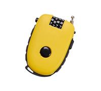 Rebellious Cadenas à combinaison à 4 chiffres - Câble en acier rétractable professionnel - Solide - Pour vélos, scooters, bagages, code réinitialisable - Sécurité des bagages