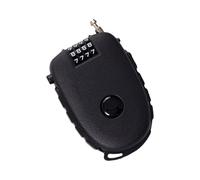 Rebellious Cadenas à combinaison à 4 chiffres - Câble en acier rétractable professionnel - Solide - Pour vélos, scooters, bagages, code réinitialisable - Sécurité des bagages