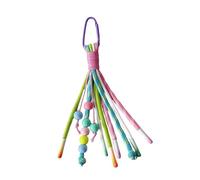 Rebellious Coloré Style Ethnique Porte-clés Perles Tressées Charme Porte-clés Pendentif Ornement pour T, e, taille unique