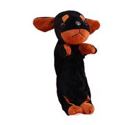 Rebellious Dessin animé Sac à crayons pour chien Grande capacité Sac à crayons Belle trousse en peluche Maquillage Retour à l'école Dessin animé Chien Étui Grande capacité Stylo Beau sac pour animaux