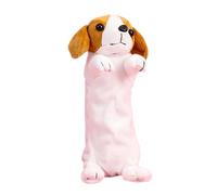 Rebellious Dessin animé Sac à crayons pour chien Grande capacité Sac à crayons Belle trousse en peluche Maquillage Retour à l'école Dessin animé Chien Étui Grande capacité Stylo Beau sac pour animaux