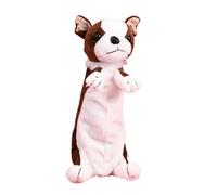 Rebellious Dessin animé Sac à crayons pour chien Grande capacité Sac à crayons Belle trousse en peluche Maquillage Retour à l'école Dessin animé Chien Étui Grande capacité Stylo Beau sac pour animaux