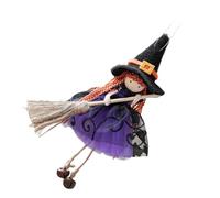 Rebellious Festival Velvety Broom Engelic Charme Décorations Multi Couleur Noël Halloween Ornement Suspendu pour Arbre Fête Murale Artisanat Miniature Halloween Arbre Ornement