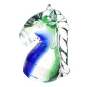 Rebellious Figurines de chevaux en verre sculptées à la main - Ornement Fengshui - Objet de collection pour la maison, le bureau - Objet de collection