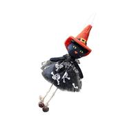 Rebellious Halloween Suspensions en tissu Décoration effrayant effrayant Chat sorcière Phantome Ornement pour fête Jardin Maison Dessin animé Halloween Table