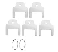 Rebellious Lot de 5 clés de rechange en alliage d'aluminium de 25 mm pour serviettes et distributeur de papier toilette - Accès et organisation faciles - Clé en acier inoxydable