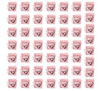 Rebellious Lot de 50 sacs en papier pliables Design Saint-Valentin Parfait comme emballage cadeau et solution de rangement portable Sacs en papier cadeau