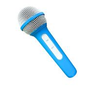 Rebellious Modèle de microphone, faux microphone léger en plastique simulé pour chanter, parler, entraînement, cosplay, photographie, fête, microphone d'exercice