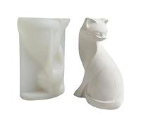 Rebellious Moules à savon, moules à bougies, en forme de chat mignon, en silicone, cadeau parfait pour les bricoleurs