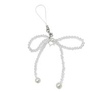 Rebellious Pendentif élégant pour téléphone portable avec nœud et étoile, porte-clés tendance en perles de cristal et papillon, Tas coloré, taille unique, Cristal de verre