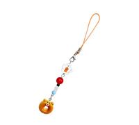 Rebellious Pendentif en forme de donut en forme d'ours pour écouteurs - Adorable organisateur de câble de casque - Porte-clés unique, taille unique, Résine