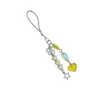 Rebellious Pendentif tendance en forme de cœur, lanière ludique avec perles de poisson qui offre durabilité et style pour, taille unique, Résine