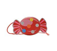 Rebellious Petit sac créatif en forme de bonbon pour filles Porte-monnaie à la mode Sacs à bandoulière Porte-monnaie pour les excursions d'une journée et les fêtes Sac à la mode jaune, rouge