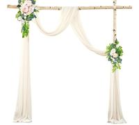 Rebellious Rideau de perles couleur rouille - Rideau d'arche de mariage de luxe - Pour décoration de réception - Sans plis, b, 50 by 570cm