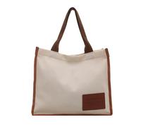 Rebellious Sac à bandoulière style japonais grande capacité bureau étudiant sac à main essentiel sac à main sac de trajet pour réunion de travail et travail de bureau de loisirs, Blanc.