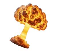 Rebellious Sculpture en résine de nuage de champignon économe en énergie Veilleuse Modèle d'explosion nucléaire chaud et lumineux pour décorations de relaxation Sculpture de nuages de champignons à