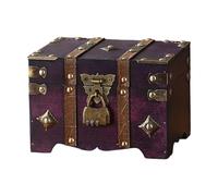 Rebellious Style européen pratique à l'ancienne Mallette en bois solide Solution de rangement élégante pour les voyageurs et les amateurs de mode. Organisateur à main Valise