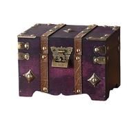 Rebellious Style européen pratique à l'ancienne Mallette en bois solide Solution de rangement élégante pour les voyageurs et les amateurs de mode. Organisateur à main Valise