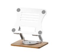 Rebellious Support d'ordinateur ergonomique portable avec design rotatif à 360 degrés et réglage de la hauteur pour un meilleur refroidissement. Support ergonomique pour ordinateur portable