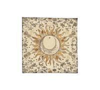 Rebellious Tapis de divination brodé de qualité supérieure avec symboles de tarot pour la pratique spirituelle et les rituels portables en velours