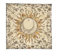 Rebellious Tapis de divination brodé de qualité supérieure avec symboles de tarot pour la pratique spirituelle et les rituels portables en velours