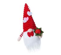 Rebellious Valentines Love Heart Gnomes Poupées en peluche Figurine LED Veilleuse pour table à la maison Décorations de mariage Pièces centrales Ornement Chambre Décoration