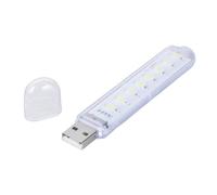 Rebellious Veilleuse USB 8 LED, entrée 5 V 1 A, parfaite pour les activités de plein air, le bureau, l'alimentation mobile, lampe de bureau USB