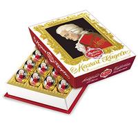 Reber Mozart-Barock, Echte Reber Mozart-Kugeln, Pralinen aus Zartbitter-Schokolade, Marzipan, Nougat, Tolles Geschenk, 20er-Packung