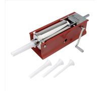 Reber Poussoir à saucisse professionnel 8950N – 5 kg – Acier verni et tube inox – Rouge et argent