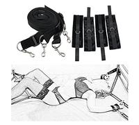 rebesco Courroie de Poignet en Nylon Ajustable B-D-S-M Courroie de Cuisse décorative pour Le Yoga pour différentes Occasions