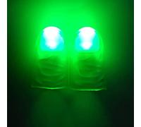 Rebetomo 1 paire de pouces lumineux (court) - Tricks de magie - Éclairage LED clignotant - Accessoires de magicien - Vert