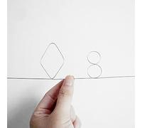 Rebetomo WireGram - Tours de magie en métal en forme de nitinol - Accessoire de magie amusant - Grand numéro 8