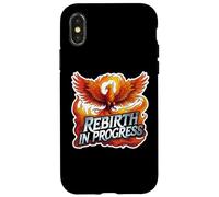 Rebirth in Progress Phoenix Rising From Ashes Comeback Clean Coque pour iPhone X/XS