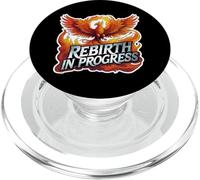 Rebirth in Progress Phoenix Rising From Ashes Comeback Clean PopSockets PopGrip pour MagSafe