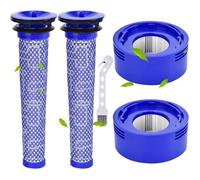 Rebirthcare Filtres de Rechange pour Aspirateur Dyson V7, V8 Animal Absolute Motorhead, 4 post-filtres HEPA et 4 pré-filtres
