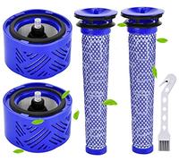 Rebirthcare Filtres de Rechange pour Aspirateur pour Dy.Son V6 Absolute, 2 Post-filtres HEPA et 2 pré-filtres, remplacez Les pièces 965661-01 et 966741-01