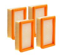 Rebirthcare Lot de 4 filtres de rechange pour Kärcher WD4 WD5 WD6 MV4 MV5 MV6 aspirateurs, filtres plissés plats pour Kärcher 2.863-005.0