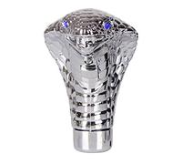 rebirthsame Levier Vitesse Universel Chrome LED Cobra Snake Boutons Levier Vitesse Voiture Tête Levier Changement Vitesse Adaptée À La Plupart des Véhicules Automatiques Manuels